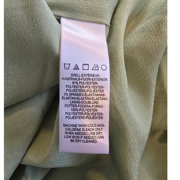 Dress The Population One Shoulder Maxi Dress Sage Green NWT Size L - Picture 4 of 4